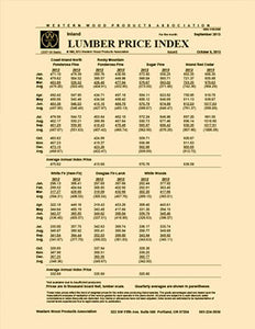 Inland Lumber Price Index (Monthly Report)