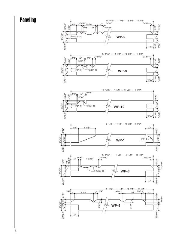Standard Patterns - Paneling, siding, flooring. – WWPA Store